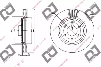 Тормозной диск DJ PARTS BD2084